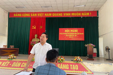 Cụm số 02 gồm thôn Trí Thủy, thôn Bốn xã Thủy Xuân Tiên tổ chức hội nghị tiếp xúc cở tri trước kỳ họp thứ mười một HĐND xã khóa XX, nhiệm kỳ 2021 - 2026